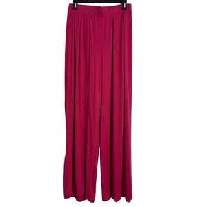 2 Saints Magenta Pink Wide Leg Palazzo Pants High Rise Pleated KS102 Large‎